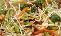 Stir Fried Bean Sprouts and Vegetables 